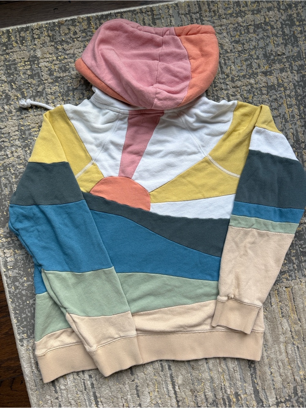 Faherty Soleil Abstract Sun Pullover Hoodie - Picture 5 of 7